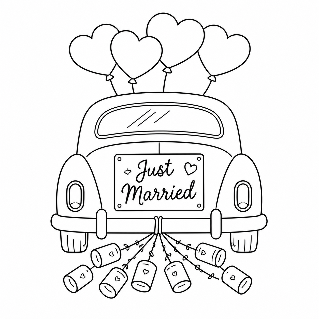 Wedding car colouring