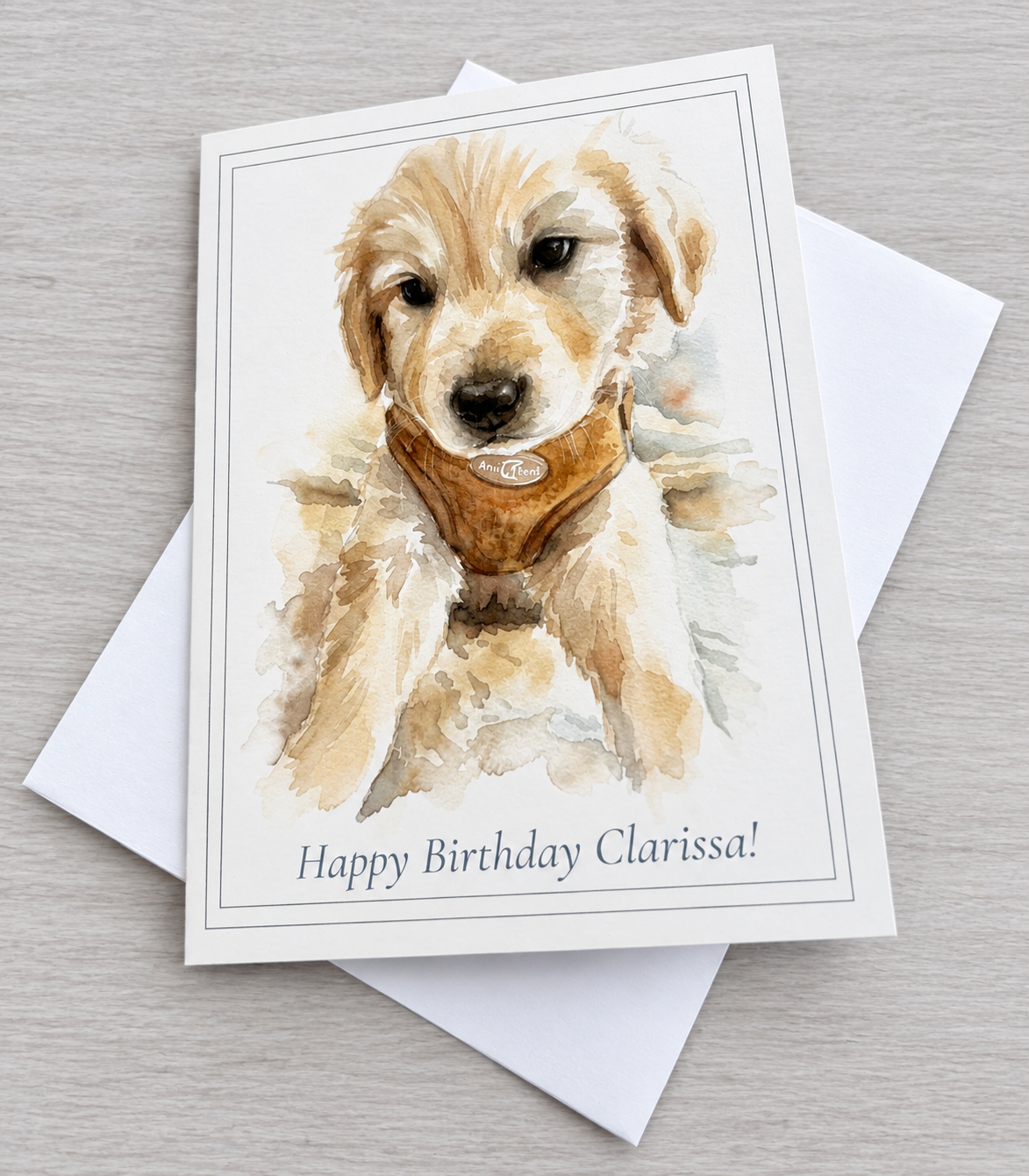 Greetings card example