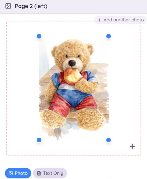 Watercolour transformation of teddy bear